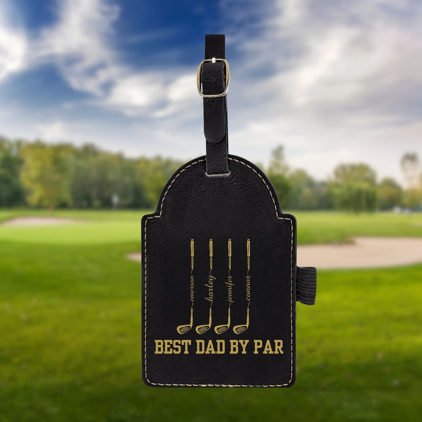 Personalized golf Bag Tag, Laser Engraved Custom Bag Tag, Golf Club Bag Tag, Golf Gifts for Men, Golf Tournament Gift, Golf Accessories