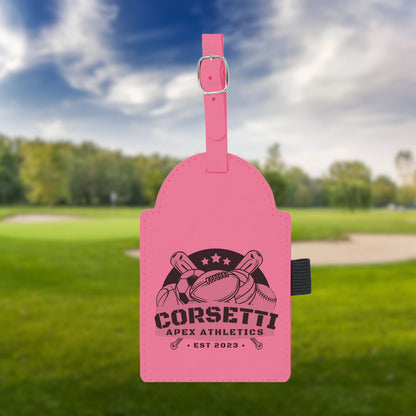 Personalized Golf Bag Tag, Laser Engraved Custom Bag Tag, Golf Club Bag Tag, Golf Gifts for Men, Custom Logo Tag, Bag Tag Business Gift