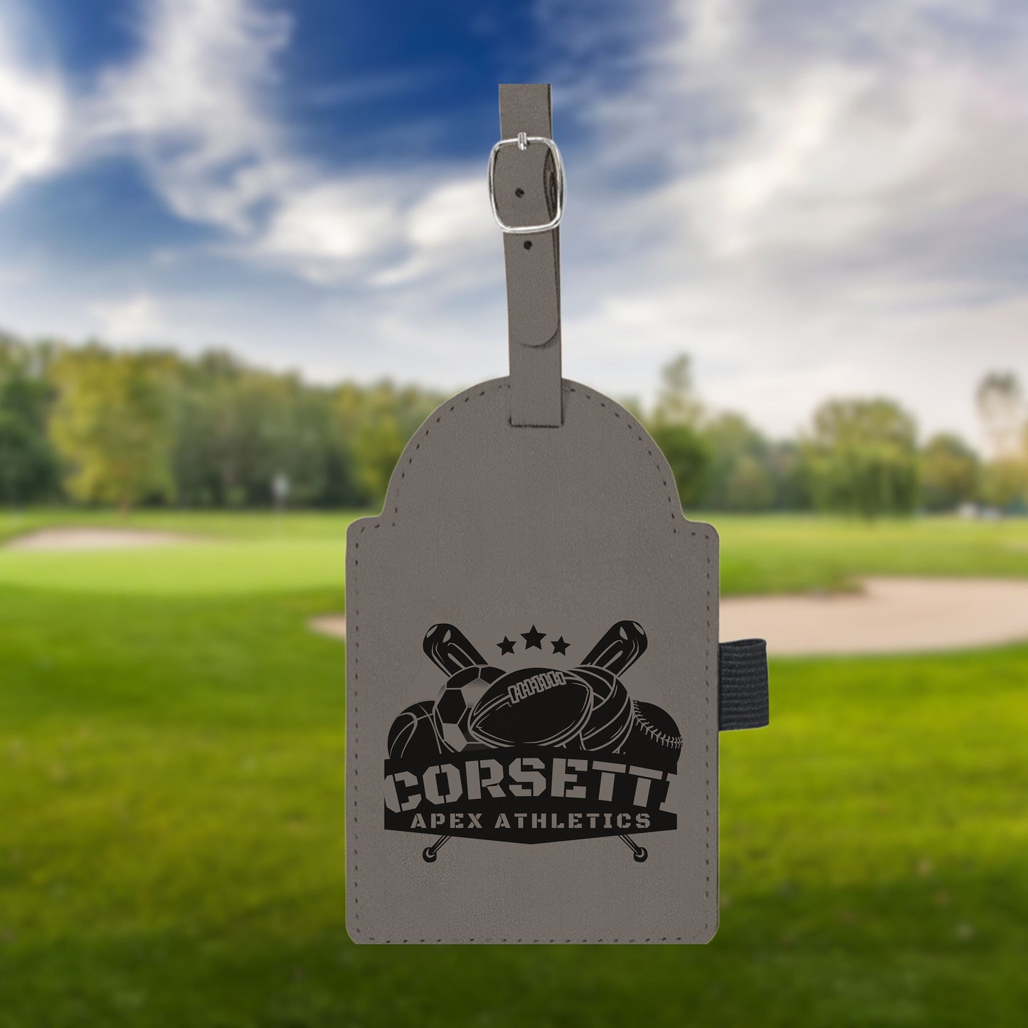 Personalized Golf Bag Tag, Laser Engraved Custom Bag Tag, Golf Club Bag Tag, Golf Gifts for Men, Custom Logo Tag, Bag Tag Business Gift