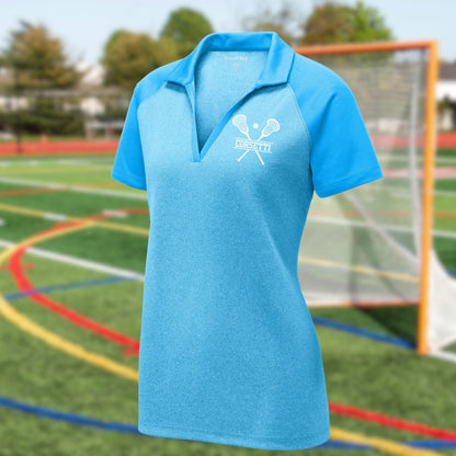 Personalized Lacrosse Polo, Custom Lax Polo, Monogram Sport Polo, Women's Lacrosse Gift, Lacrosse Team Gift, Lacrosse Coach Gift, Lax Player
