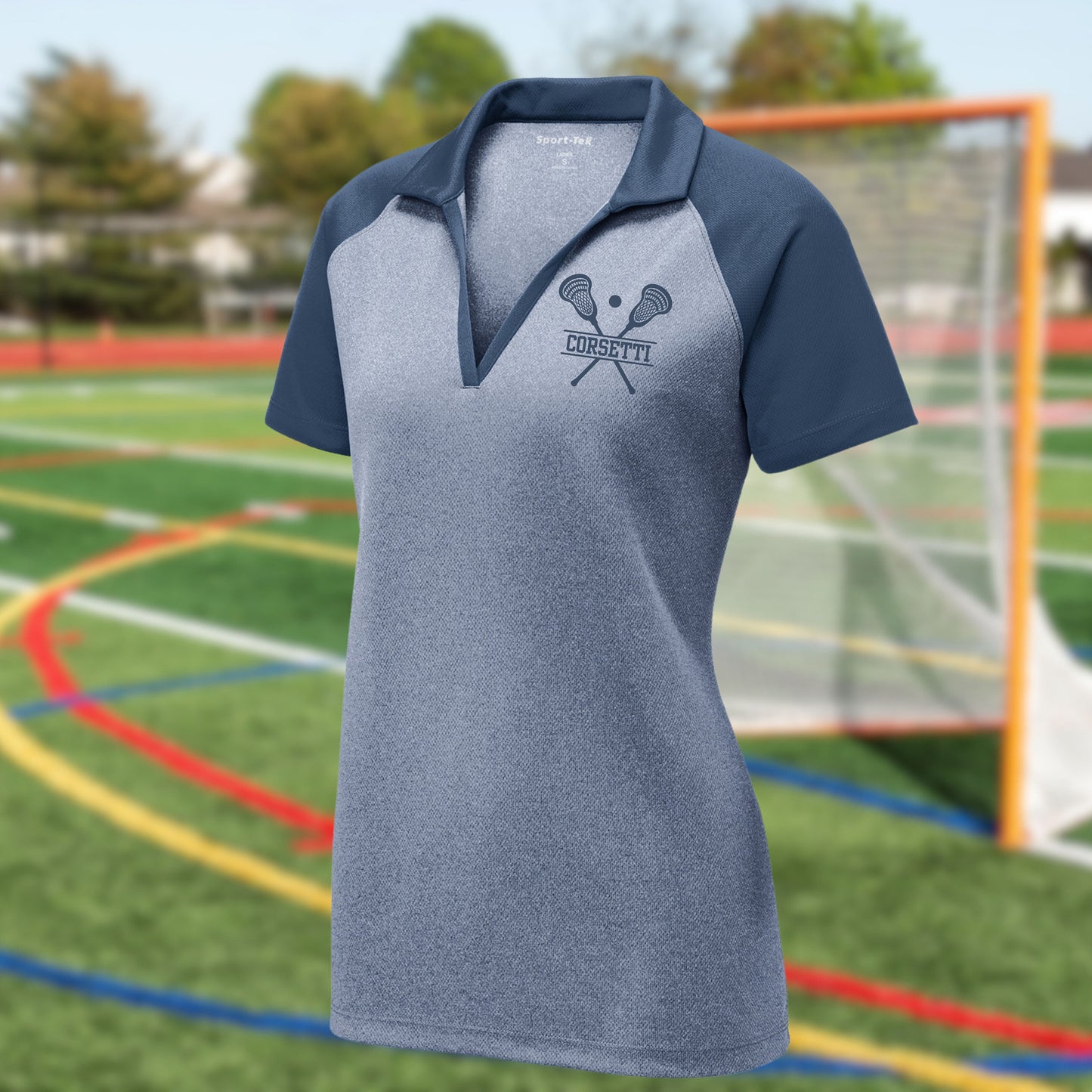 Personalized Lacrosse Polo, Custom Lax Polo, Monogram Sport Polo, Women's Lacrosse Gift, Lacrosse Team Gift, Lacrosse Coach Gift, Lax Player
