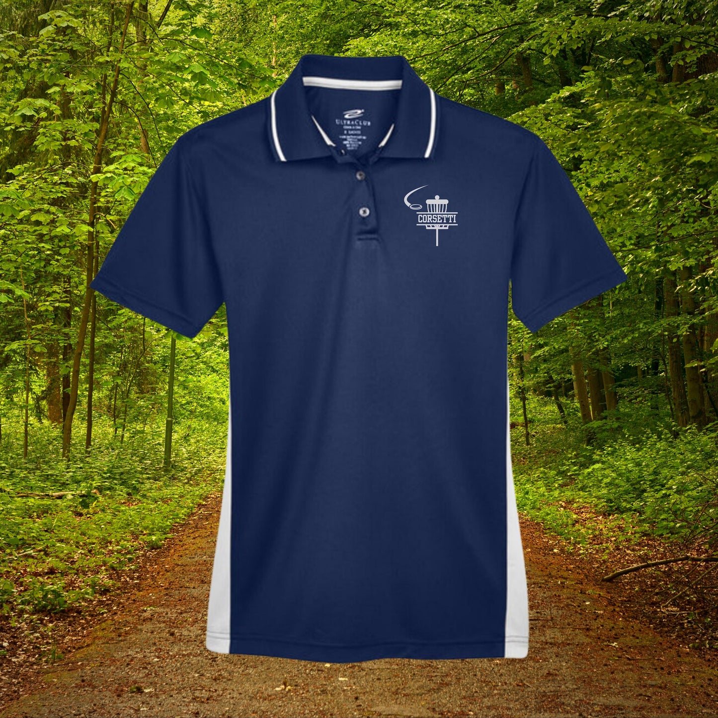 Womens Personalized Disc Golf Polo, Ladies Sport Polo Shirt, Lightweight Sport Polo, Disc Golf Gift, Gift for Wife, Dry Fit Athleisure Top