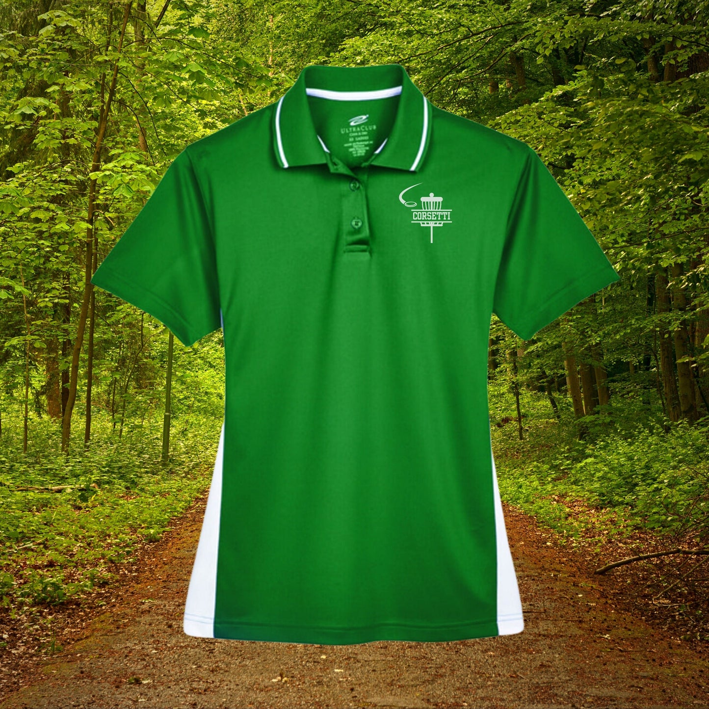 Womens Personalized Disc Golf Polo, Ladies Sport Polo Shirt, Lightweight Sport Polo, Disc Golf Gift, Gift for Wife, Dry Fit Athleisure Top