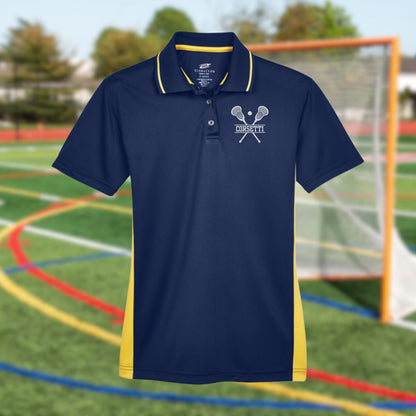 Womens Personalized Lacrosse Polo, Ladies Sport Polo Shirt, Lightweight Sport Polo, Lacrosse Team Gift, Lacrosse Coach Gift, Lax Club Polo