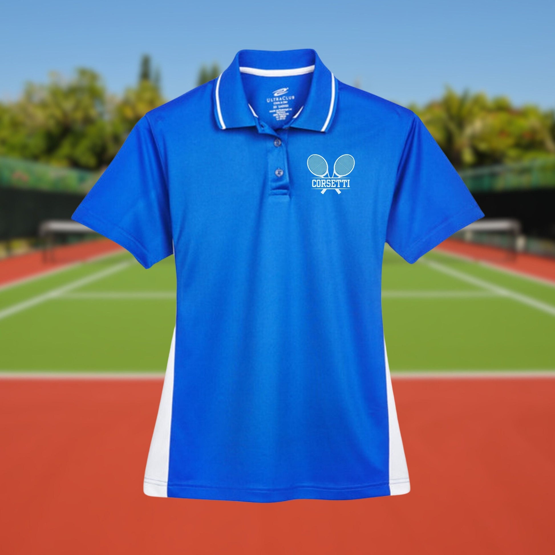 Womens Personalized Tennis Polo, Ladies Sport Polo Shirt, Lightweight Sport Polo, Tennis Team Gift, Tennis Coach Gift, Tennis Club Polo