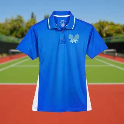 Womens Personalized Tennis Polo, Ladies Sport Polo Shirt, Lightweight Sport Polo, Tennis Team Gift, Tennis Coach Gift, Tennis Club Polo