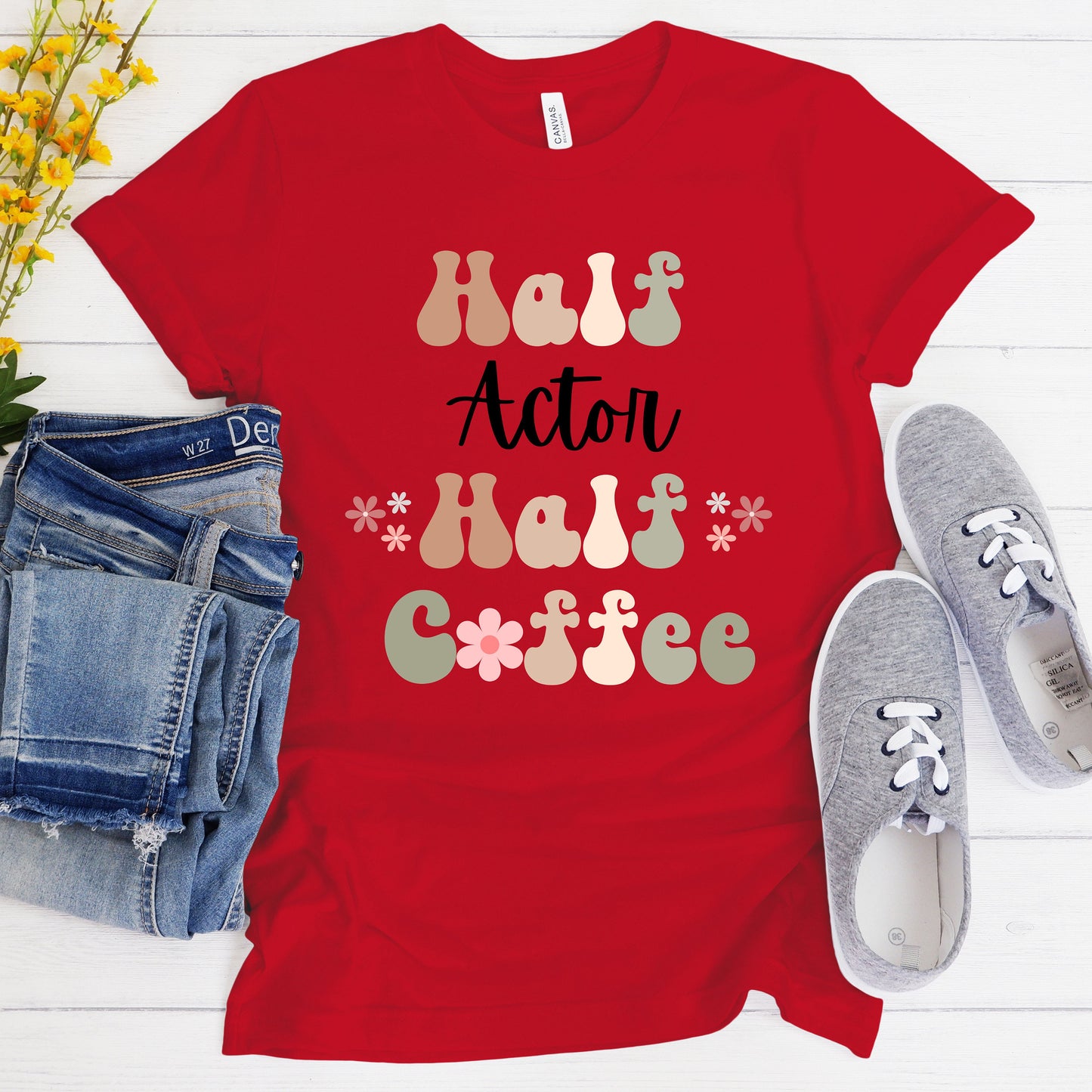 Funny Coffee Actor Shirt Gift for Actor Gift for Coffee Lover Shirt Retro Shirt for Actor Funny Retro Coffee Tshirt Gift for Friend Shirt
