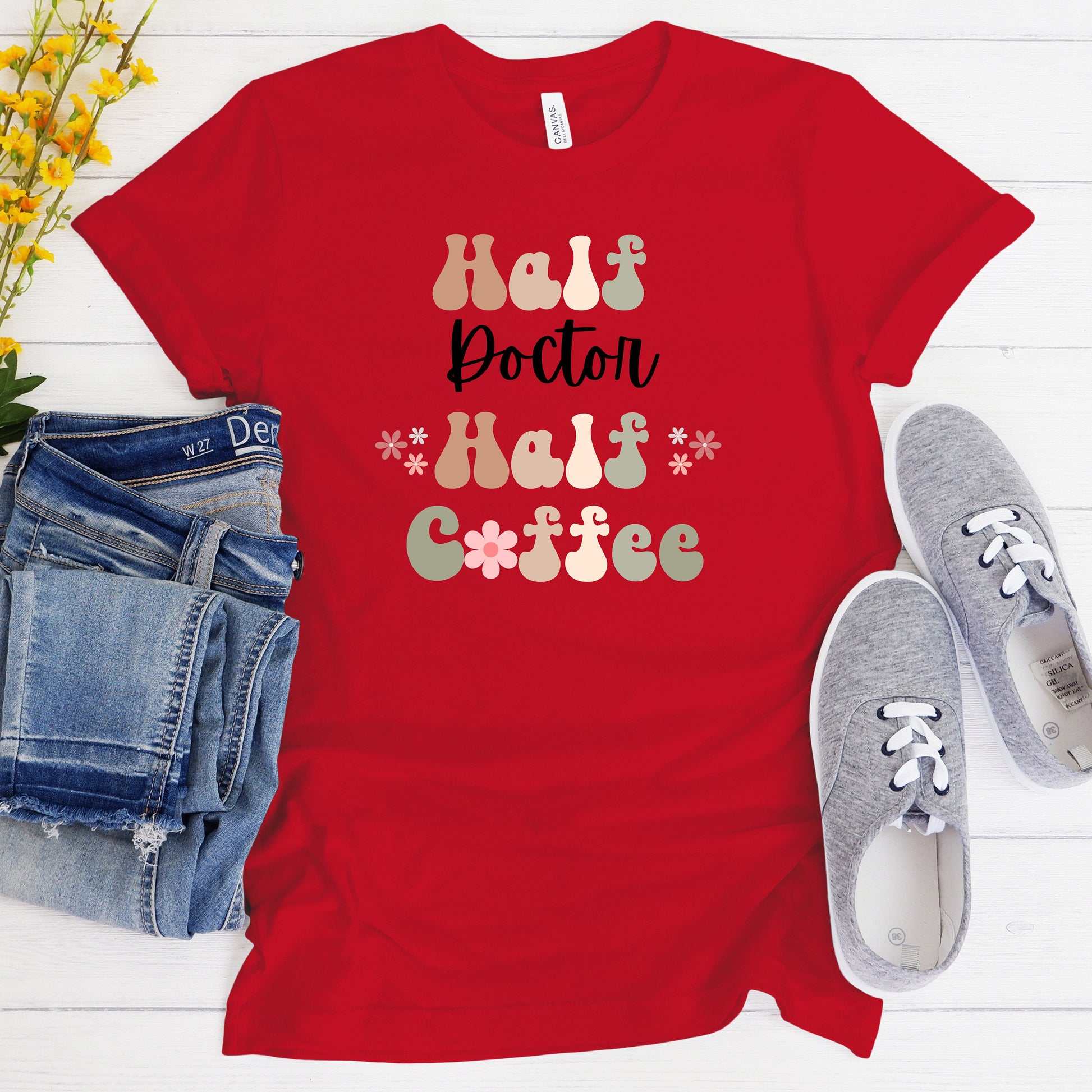 Funny Coffee Doctor Shirt Gift for Doctor Gift for Coffee Lover Shirt Retro Shirt for Doctor Funny Retro Coffee Tshirt for New Grad Doctor