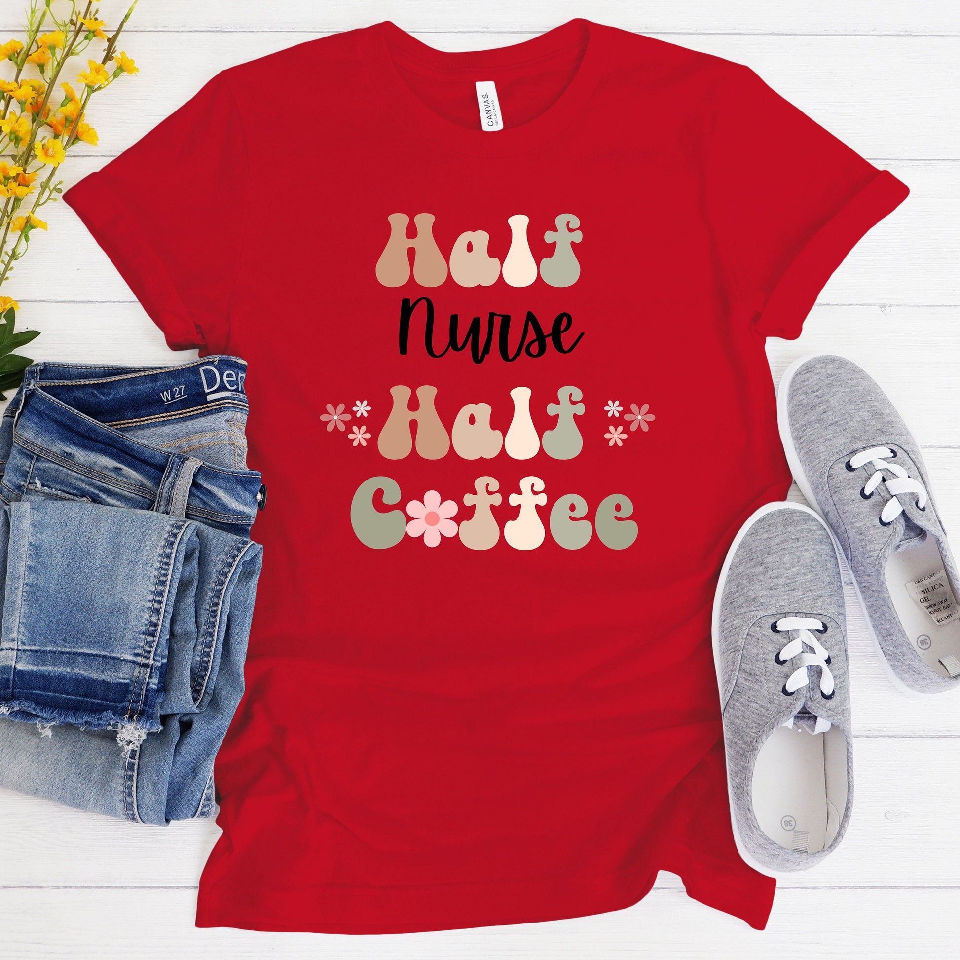 Funny Coffee Nurse Shirt Gift for Nurse Gift for Coffee Lover Shirt Retro Shirt for Nurse Funny Retro Coffee Tshirt for Nurse New Grad Gift