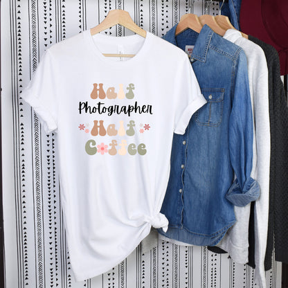 Funny Coffee Photographer Shirt Gift for Photographer Gift for Coffee Lover Shirt Retro Shirt for Photographer Funny Retro Coffee Tshirt