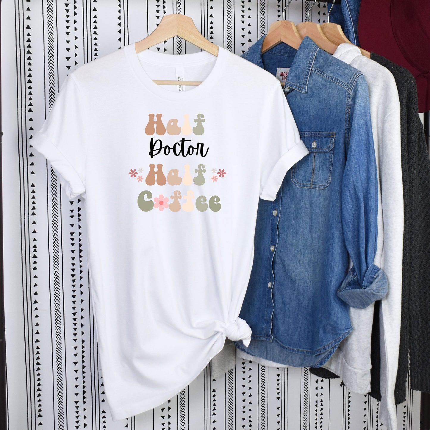 Funny Coffee Doctor Shirt Gift for Doctor Gift for Coffee Lover Shirt Retro Shirt for Doctor Funny Retro Coffee Tshirt for New Grad Doctor