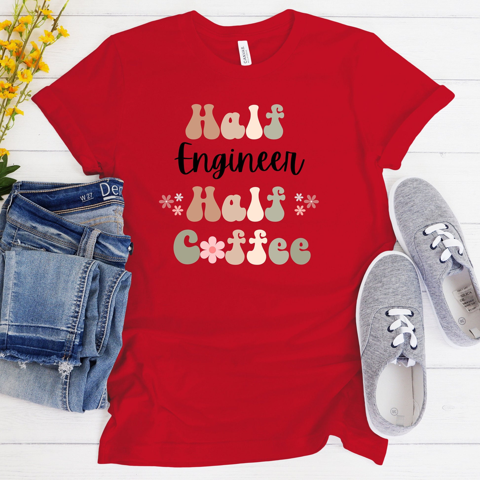 Funny Coffee Engineer Shirt Gift for Engineer Gift for Coffee Lover Shirt Retro Shirt for Engineer Funny Retro Coffee Tshirt for Engineer
