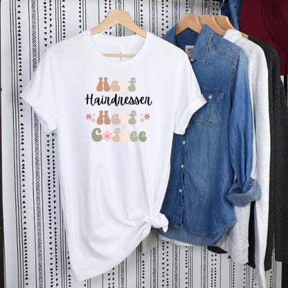 Funny Coffee Hairdresser Shirt Gift for Stylist Gift for Coffee Lover Shirt Retro Shirt Funny Retro Coffee Tshirt Gift for Hairdresser