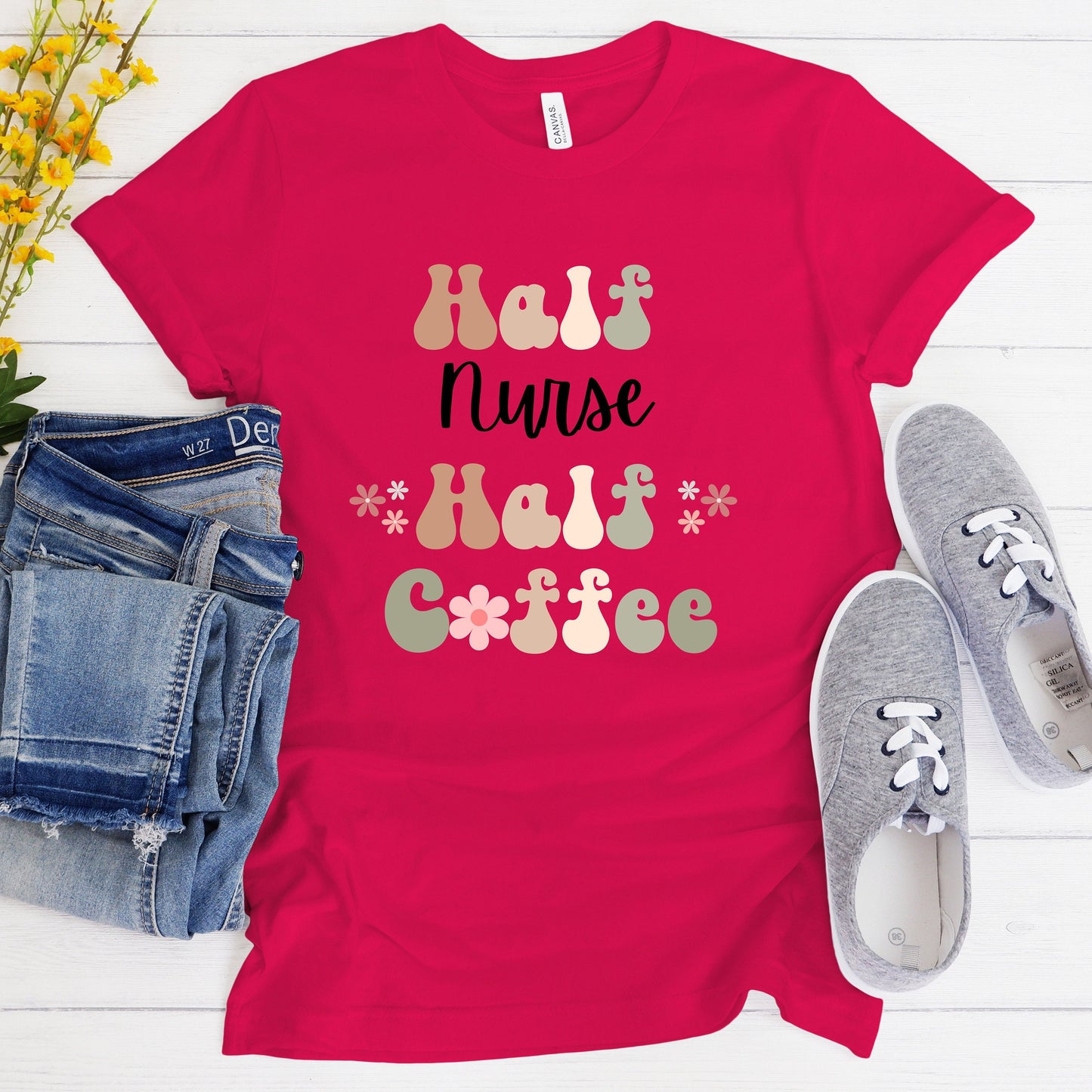 Funny Coffee Nurse Shirt Gift for Nurse Gift for Coffee Lover Shirt Retro Shirt for Nurse Funny Retro Coffee Tshirt for Nurse New Grad Gift