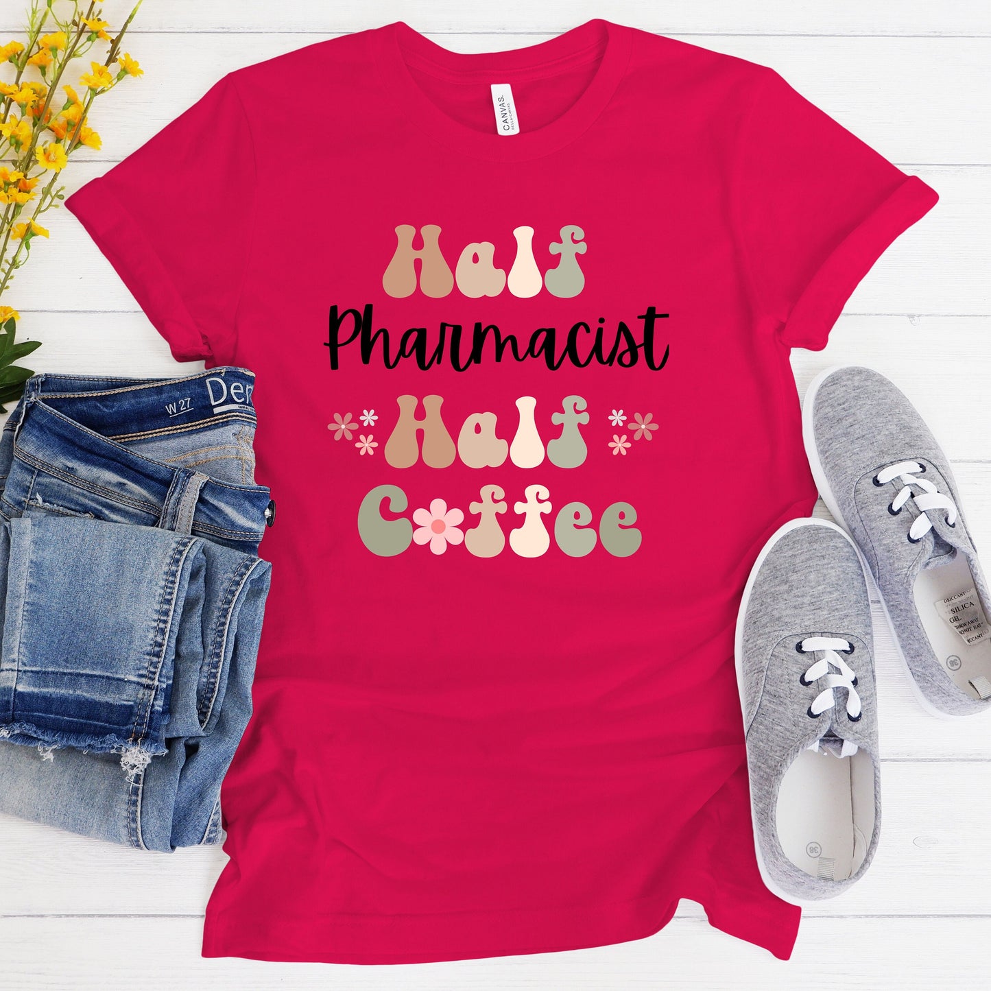 Funny Coffee Pharmacist Shirt Gift for Pharmacist Gift for Coffee Lover Shirt Retro Shirt for Pharmacist Funny Retro Coffee Tshirt New Grad