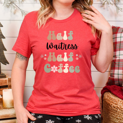 Funny Waitress Shirt, Gift for Waitress, Coffee Lover, Retro Boho TShirt, Server T-shirt, T Shirt for Server, Waitress Appreciation, Cafe