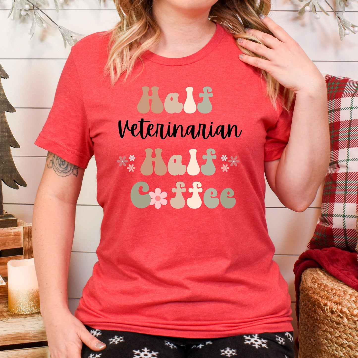 Funny Veterinarian Shirt, Gift for Vet, Coffee Lover, Retro Boho Shirt, TShirt for Vet, Funny Vet T-Shirt, New Grad Vet, Student Vet Gift