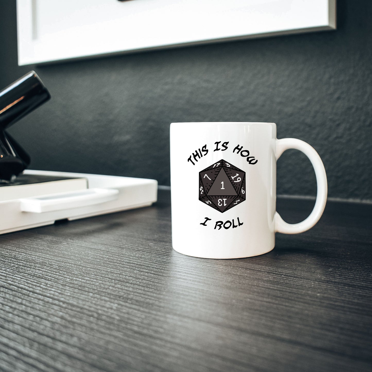 This Is How I Roll Ceramic Mug, Natural 1 Coffee Cup, Gift for Dungeon Master, TTRPG Present, Role Playing Game Gift Ideas, Gamer Coffee Mug