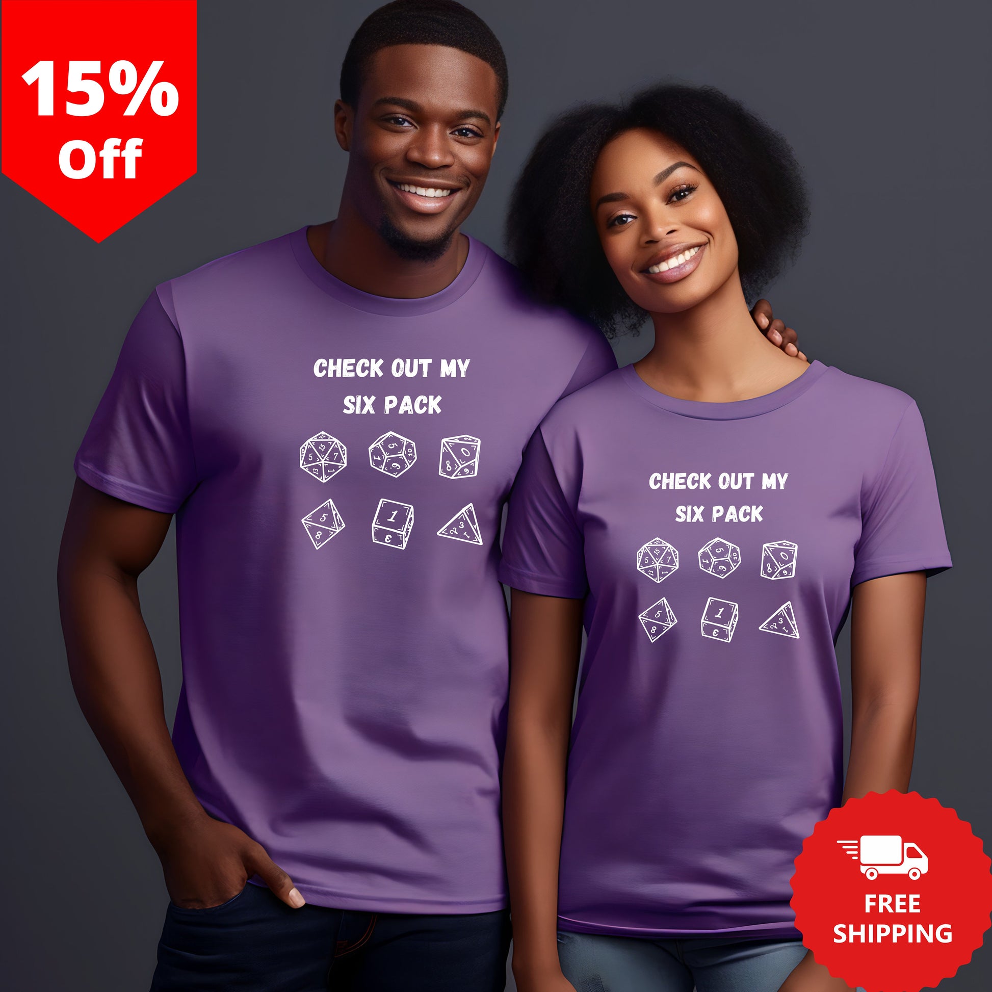 Funny Tabletop Game Shirt, Dungeon Master Tshirt, Check Out My Six Pack, TTRPG T-Shirt, RPG Shirt Gift, DnD Dice Tee Shirt, DM Gift Ideas