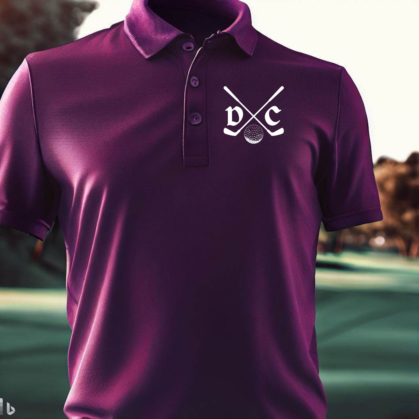 Monogrammed Golfing Shirt, Custom Polo Shirt for Golfer, Men's Sport Shirt for Golf, Personalized Gift for Husband, Comfortable Golf Top