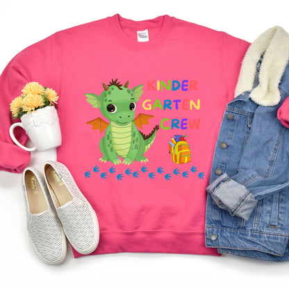 First day of School Shirt, Dinosaur Crew T-Shirt, Kindergarten Tshirt, Back to School Tee, Kindergarten Teacher Outfit, Kinder garten Crew