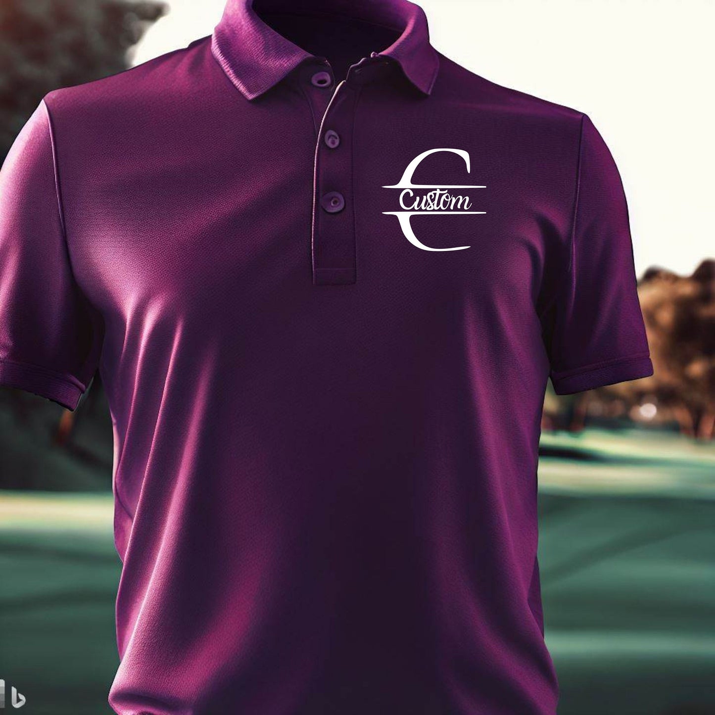 Monogrammed Golfing Shirt, Custom Polo Shirt for Golfer, Men's Sport Shirt for Golf, Personalized Gift for Husband, Comfortable Golf Polo