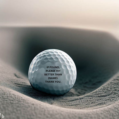 Custom Golf Balls, Set of Six, Personalized Golf Balls, Makes a Great Gift for Husband, High Quality Custom Made Golf Balls for Golf