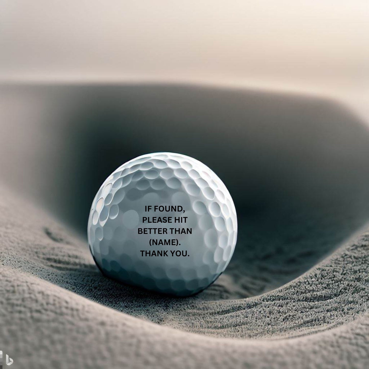 Personalized Golf Balls, Golf Gift for Business, Logo Golf Ball, Gift for Golfing, Wedding Golf Ball, Gift for Best Friend, Funny Golf Ball
