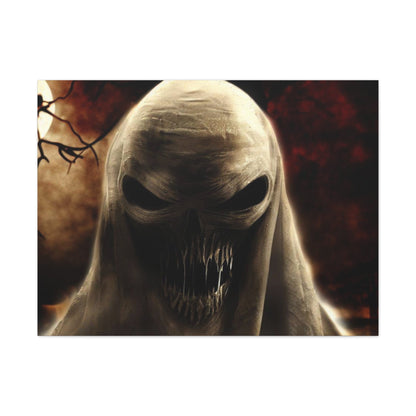 Scary Halloween Wall Art, Spooky Canvas Painting, Halloween Party Decoration, Scary Wall Art, Ghost Wall Art, Gift for Halloween Party