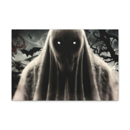 Scary Halloween Wall Art, Spooky Canvas Painting, Halloween Party Decoration, Scary Wall Art, Ghost Wall Art, Gift for Halloween Party