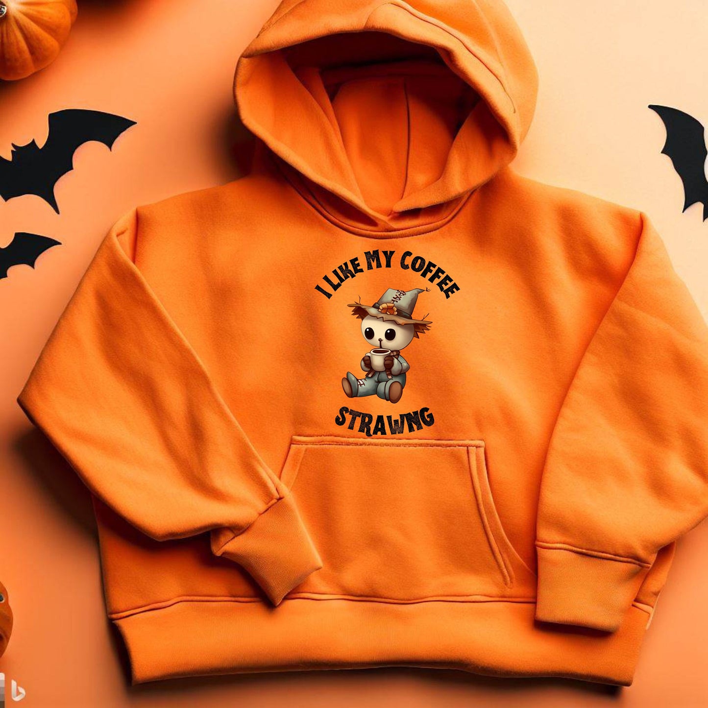 Cute Scarecrow Halloween Sweatshirt, Scarecrow Hoodie for Halloween, Spooky Season Sweater, Halloween Gift Ideas, Halloween Lover Shirt