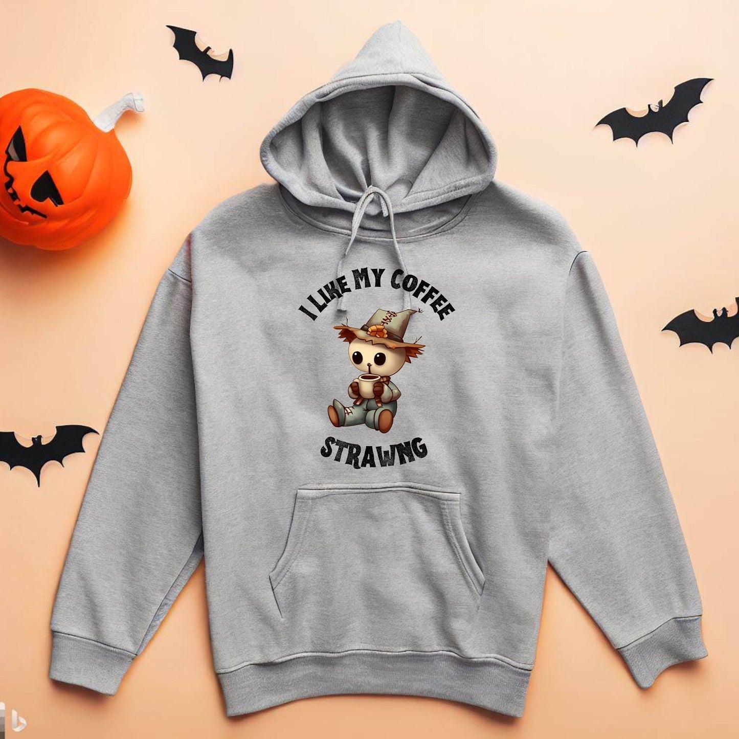 Cute Scarecrow Halloween Sweatshirt, Scarecrow Hoodie for Halloween, Spooky Season Sweater, Halloween Gift Ideas, Halloween Lover Shirt