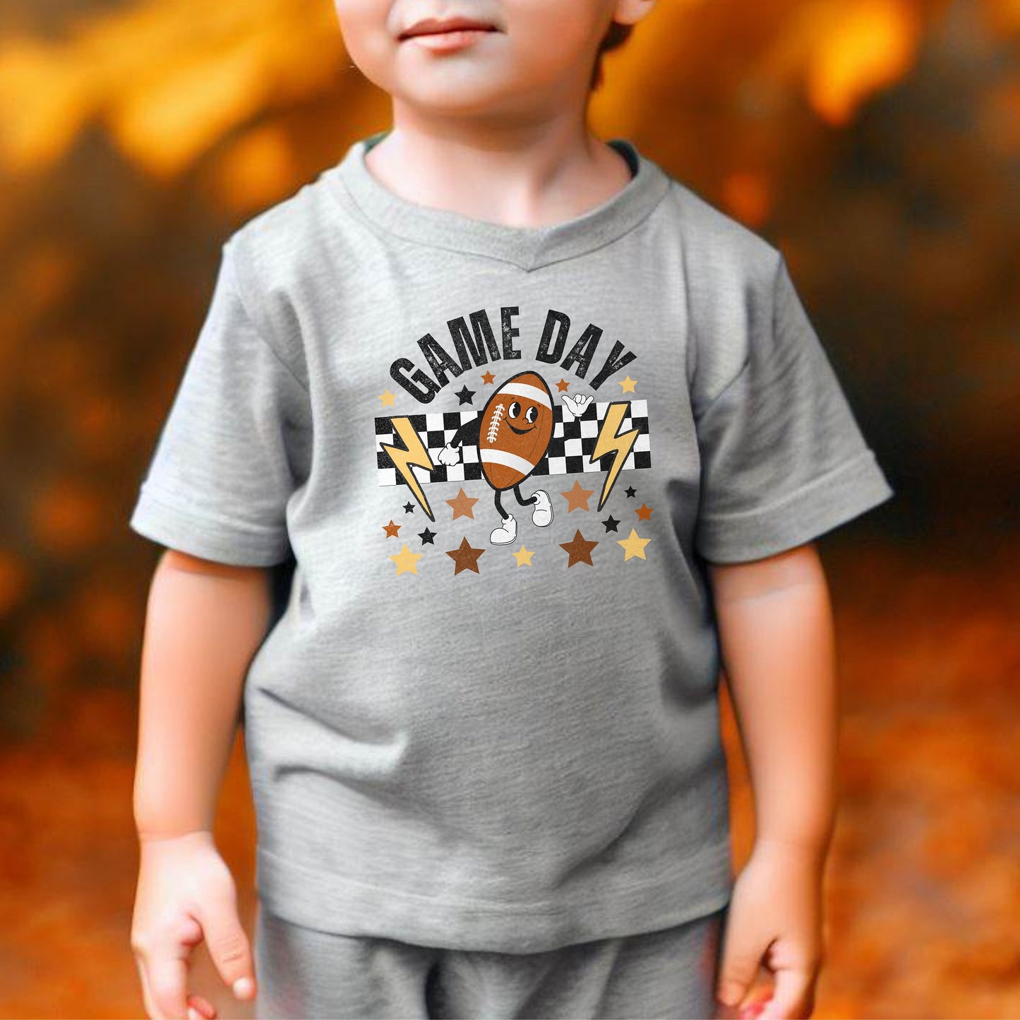 Cute Kids Football Shirt, Retro Football T-shirt for Kid, Youth Football Tshirt, Distressed Fall Sports Tee, Game Day, Football Lover Gift