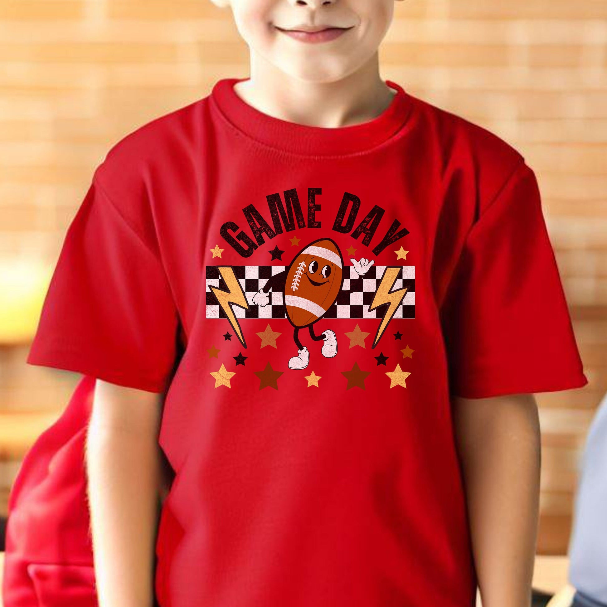 Cute Kids Football Shirt, Retro Football T-shirt for Kid, Youth Football Tshirt, Distressed Fall Sports Tee, Game Day, Football Lover Gift