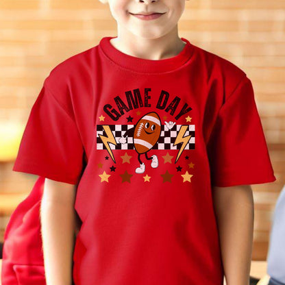 Cute Kids Football Shirt, Retro Football T-shirt for Kid, Youth Football Tshirt, Distressed Fall Sports Tee, Game Day, Football Lover Gift