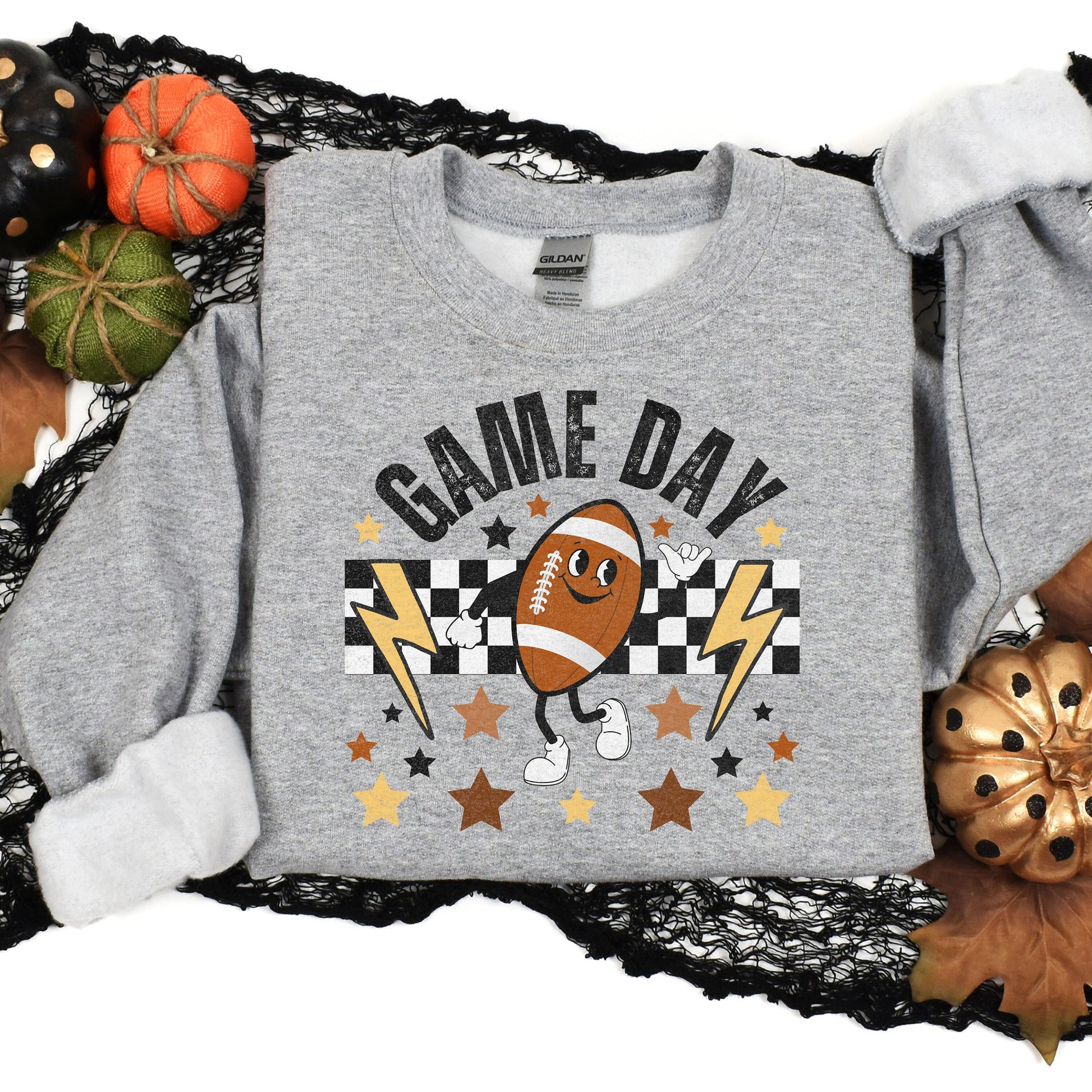 Cute Kids Football Sweatshirt, Retro Football Sweater for Kid, Youth Football Hoodie, Fall Sports Sweatshirt, Game Day, Football Lover Gift