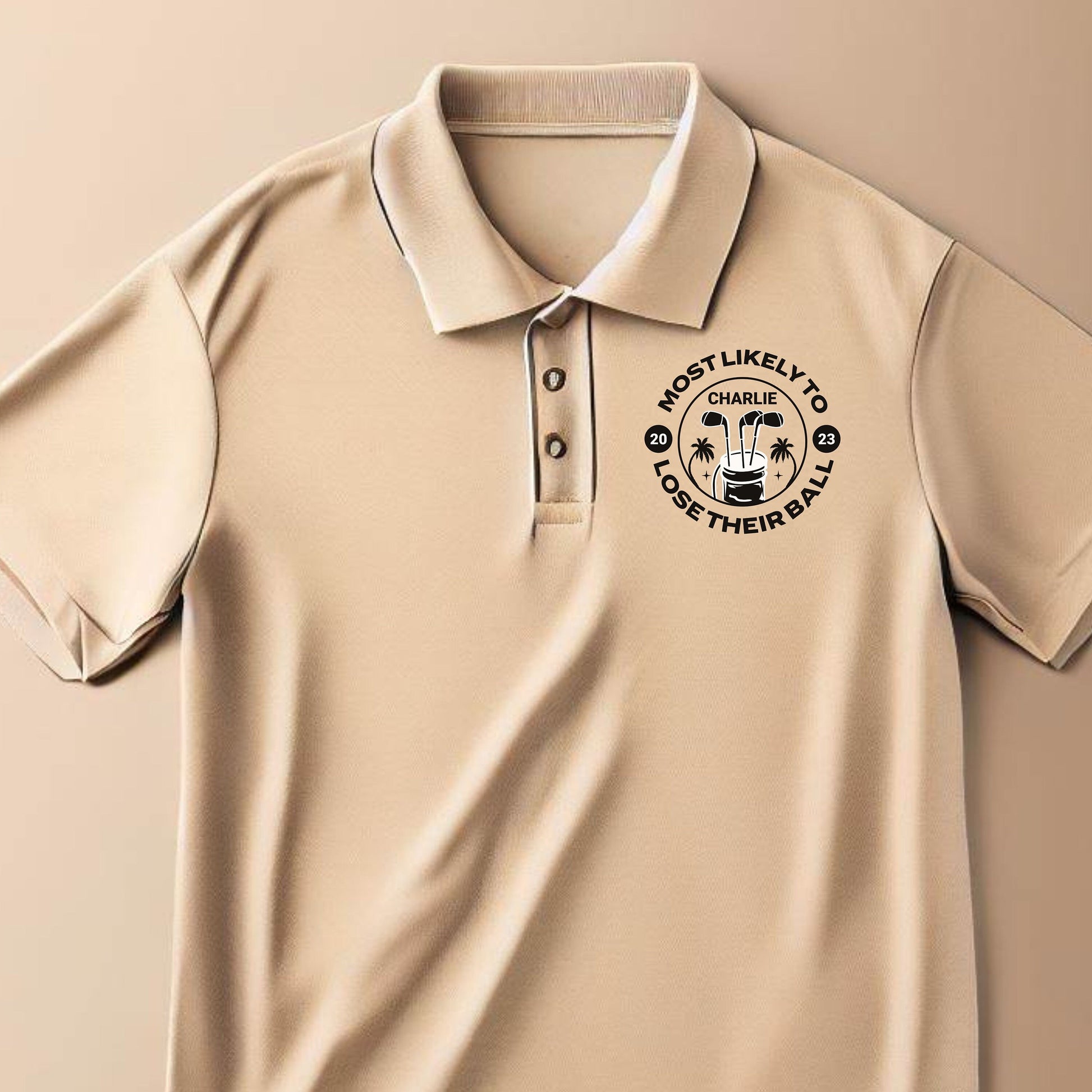 Men's Custom Golf Polo, Personalized Shirt for Golfer, Customized Polo Shirt for Groomsman, Bachelor Party Gift, Wedding Gift, Golfing Gift