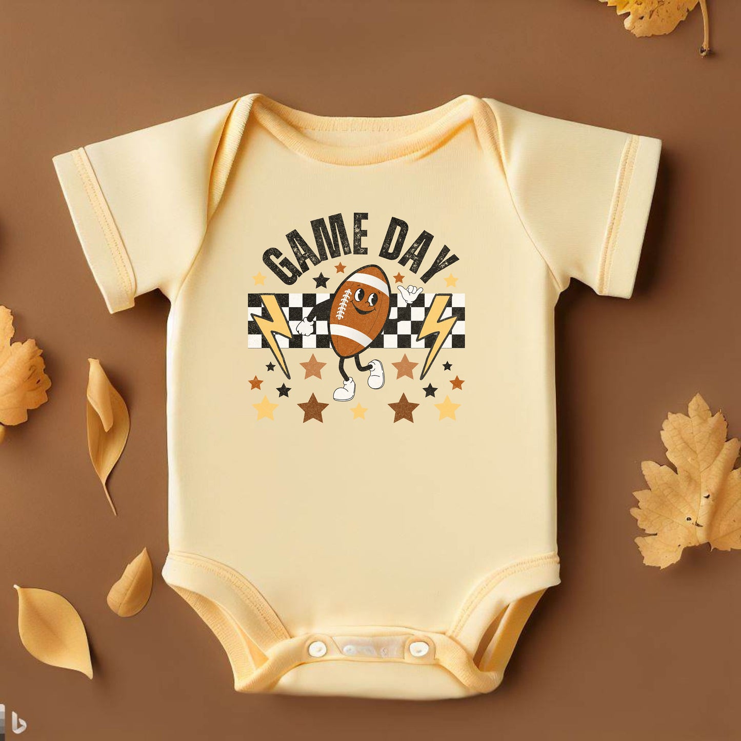 Cute Baby Football Shirt, Retro Football Bodysuit for Toddler, Football Snapsuit, Distressed Fall Sports Tee, Game Day, Football Lover Gift