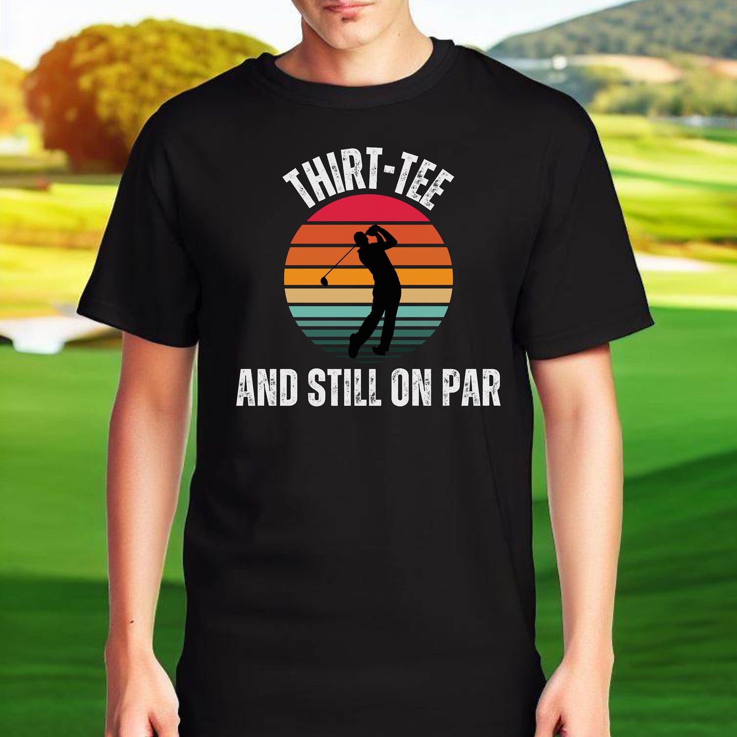 Custom Birthday Golf Shirt, Personalized Bday T-shirt, 30 Year Old Gift, Gift for Golfer, Golf Lover Gift, Custom B-Day Gift, Customized Tee