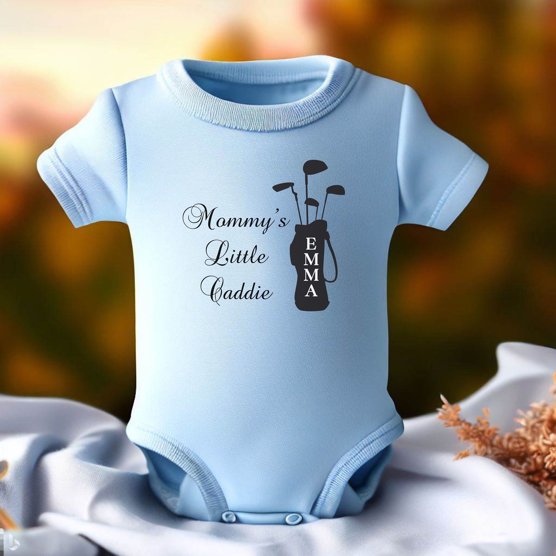 Custom Golf Baby Shirt, Cute Golfer Baby Bodysuit, Perfect Gift for Golf Lover, Golfing Mom or Dad Gift, Perfect Gift for Golf Parents