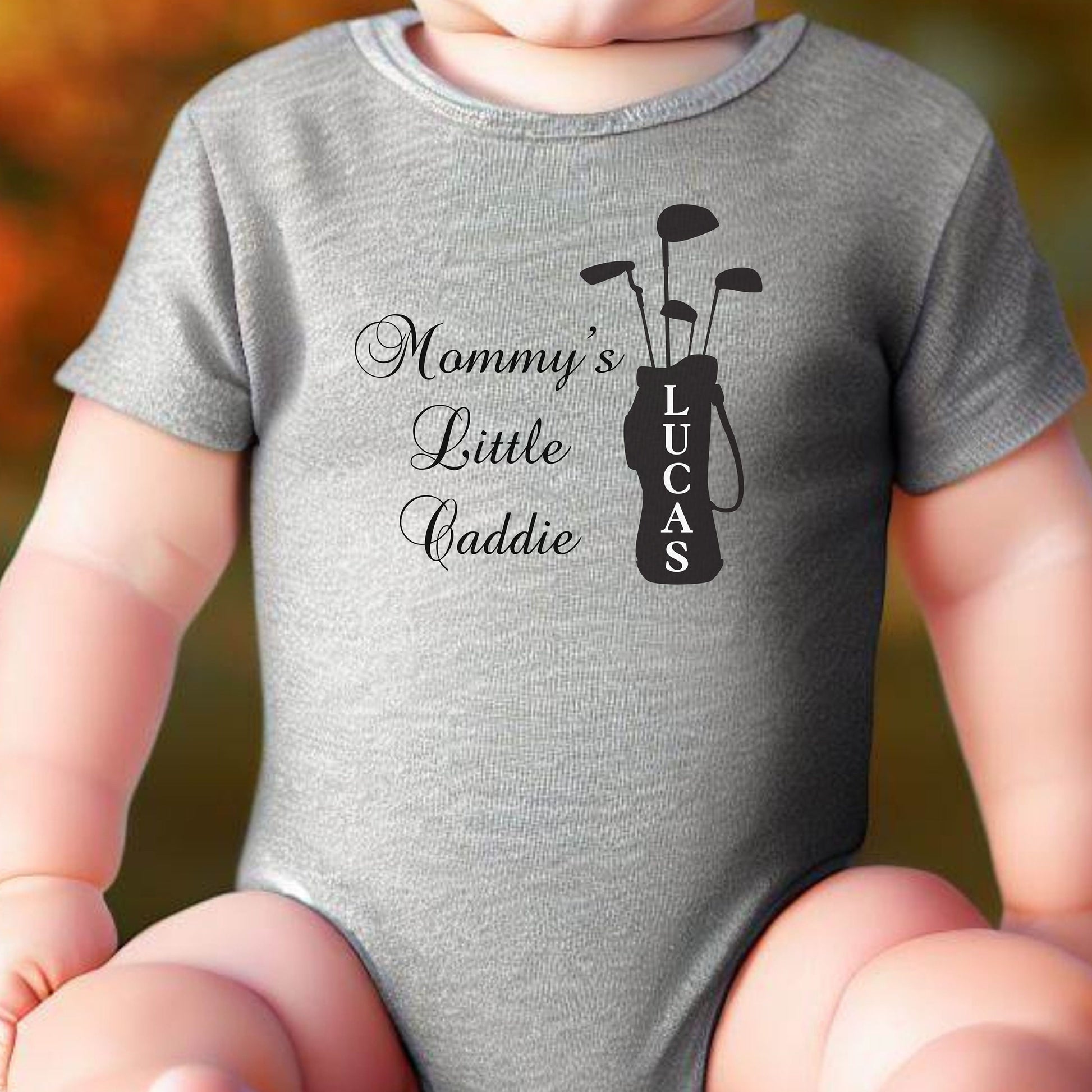 Custom Golf Baby Shirt, Cute Golfer Baby Bodysuit, Perfect Gift for Golf Lover, Golfing Mom or Dad Gift, Perfect Gift for Golf Parents