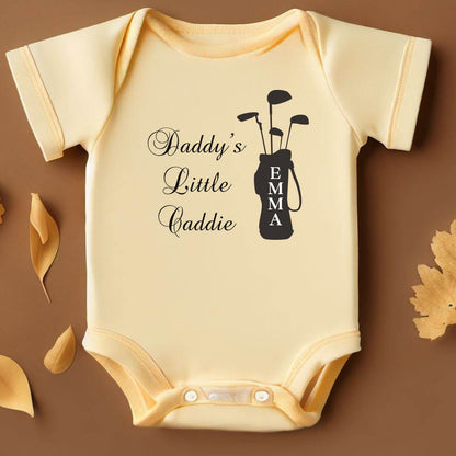 Custom Golf Baby Shirt, Cute Golfer Baby Bodysuit, Perfect Gift for Golf Lover, Golfing Mom or Dad Gift, Perfect Gift for Golf Parents