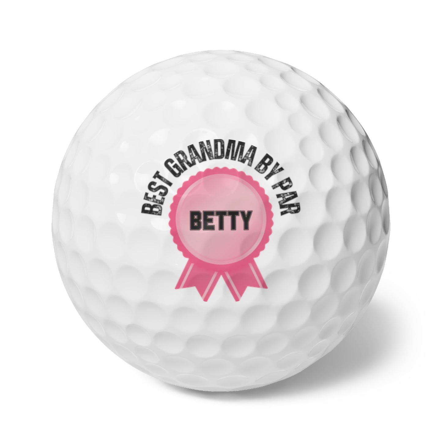 Custom Golf Balls, Set of Six, Personalized Golf Balls for Grammy, Best Grandma By Par, Perfect Gift for Gram, Christmas Gift for Grandma