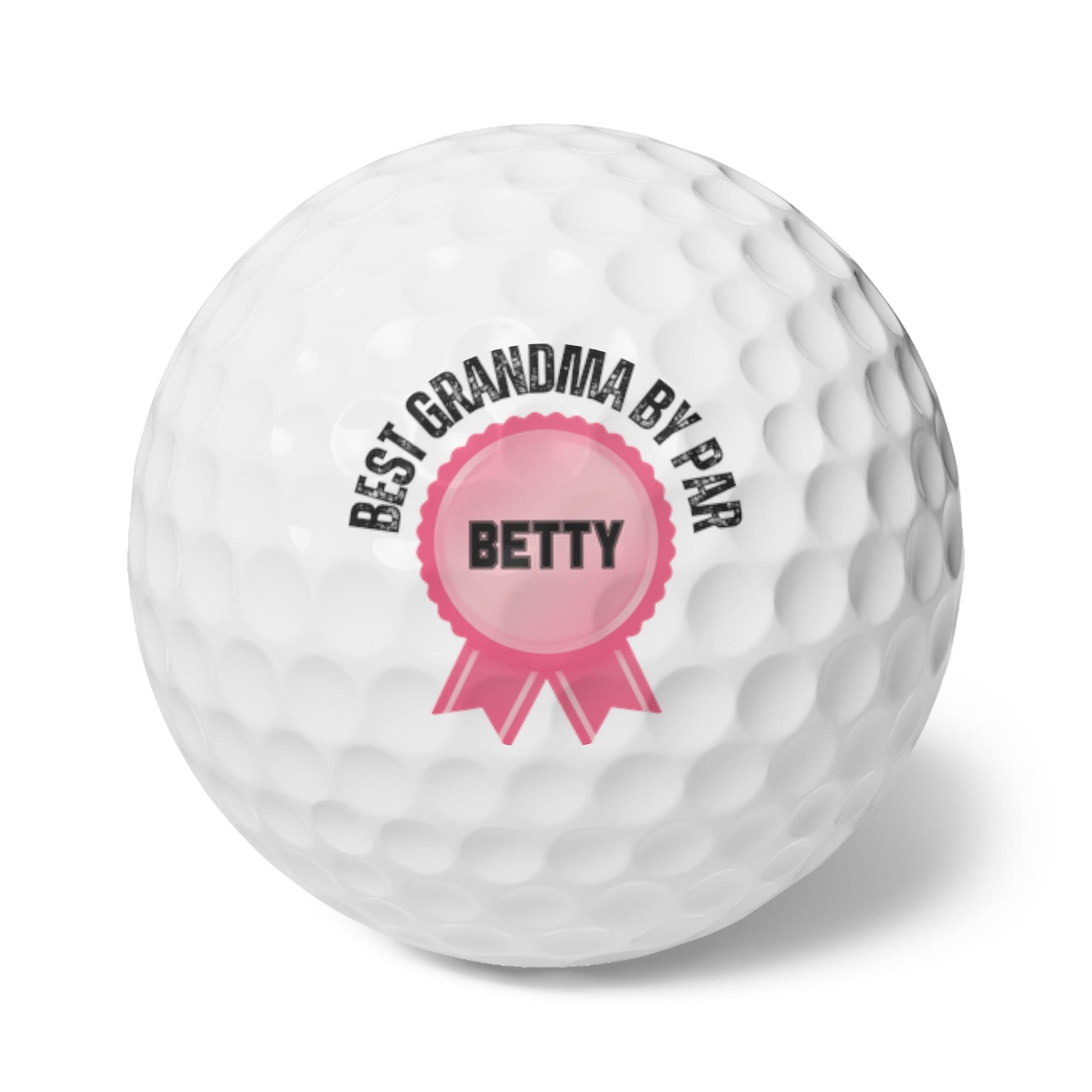 Custom Golf Balls, Set of Six, Personalized Golf Balls for Grammy, Best Grandma By Par, Perfect Gift for Gram, Christmas Gift for Grandma