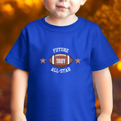 Custom Toddler Football Shirt, Cute Personalized Football T-Shirt, Daddy's Little Quarterback Tshirt, Kids Football Tee, Football Lover Gift