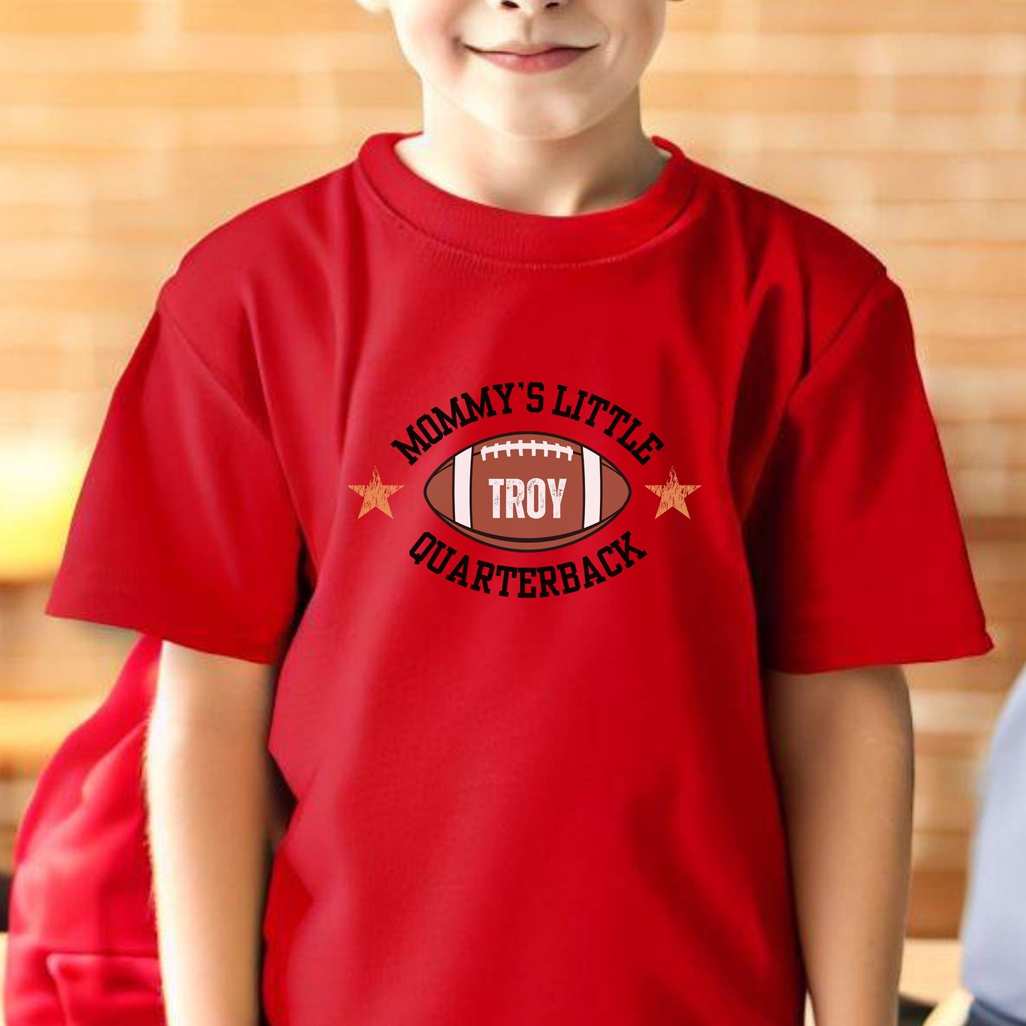 Custom Toddler Football Shirt, Cute Personalized Football T-Shirt, Daddy's Little Quarterback Tshirt, Kids Football Tee, Football Lover Gift