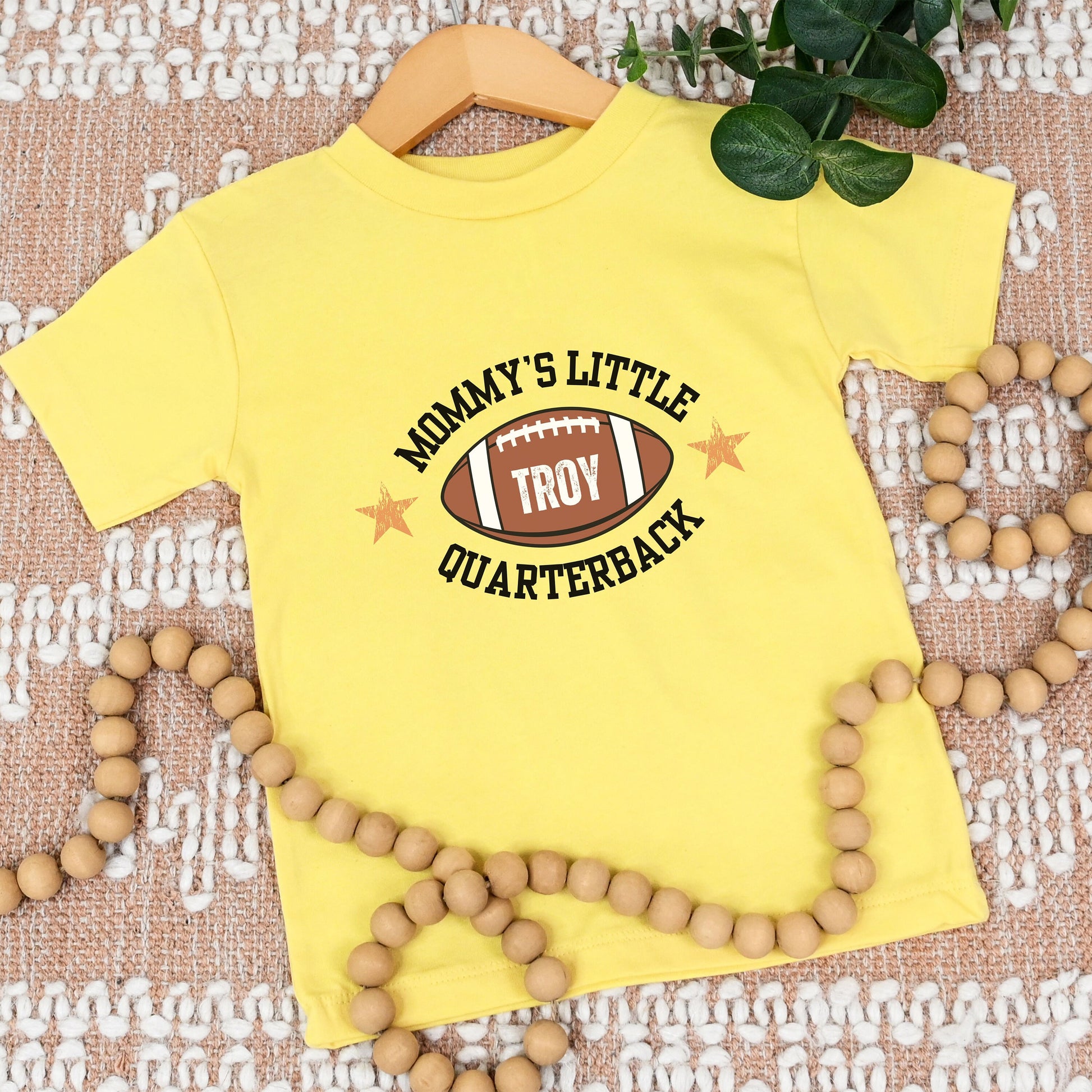 Custom Toddler Football Shirt, Cute Personalized Football T-Shirt, Daddy's Little Quarterback Tshirt, Kids Football Tee, Football Lover Gift