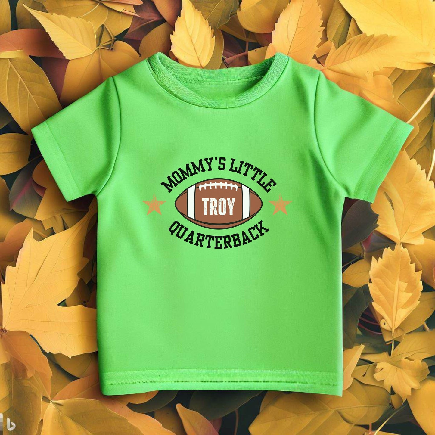 Custom Toddler Football Shirt, Cute Personalized Football T-Shirt, Daddy's Little Quarterback Tshirt, Kids Football Tee, Football Lover Gift