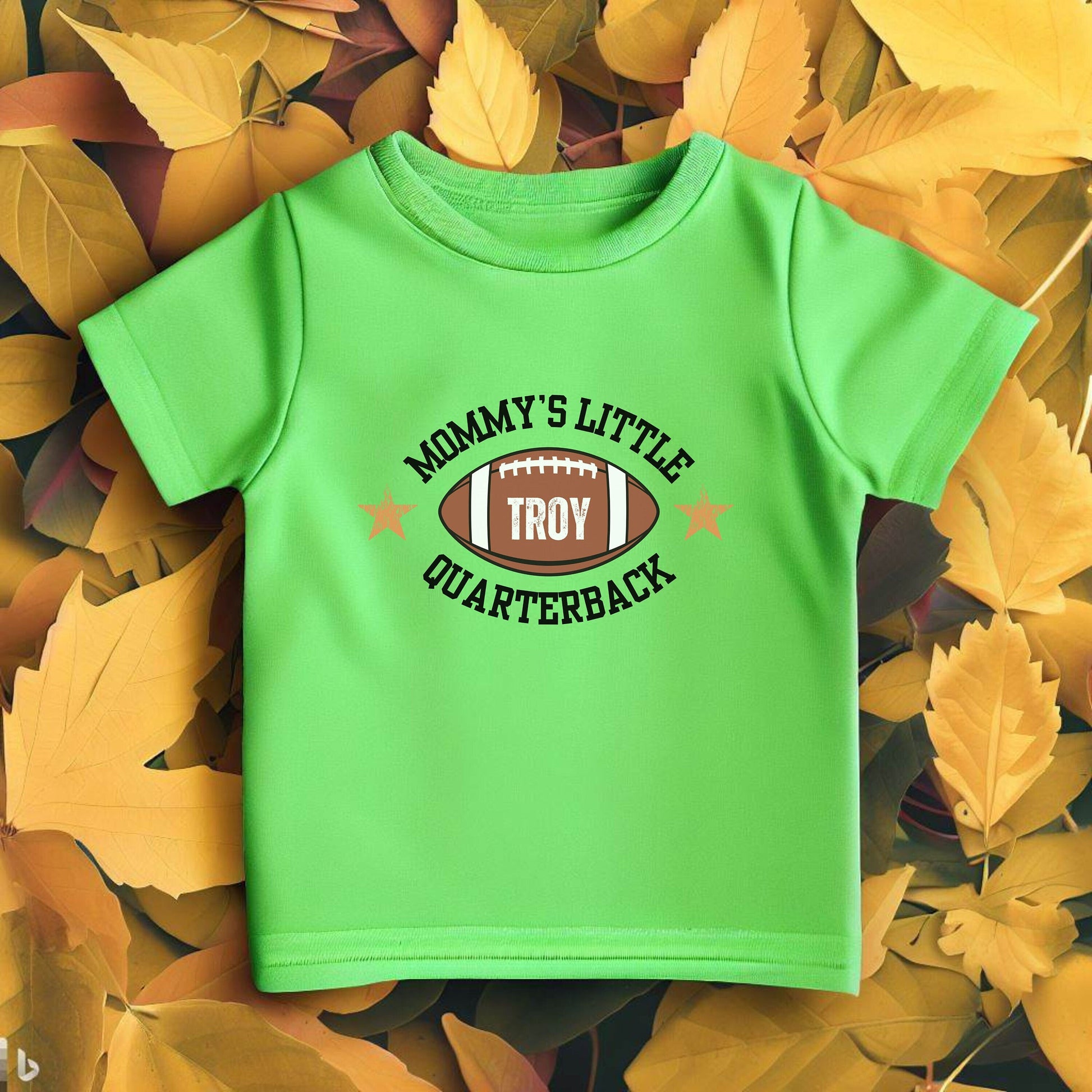 Custom Toddler Football Shirt, Cute Personalized Football T-Shirt, Daddy's Little Quarterback Tshirt, Kids Football Tee, Football Lover Gift