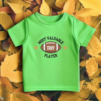 Custom Toddler Football Shirt, Cute Personalized Football T-Shirt, Daddy's Little Quarterback Tshirt, Kids Football Tee, Football Lover Gift